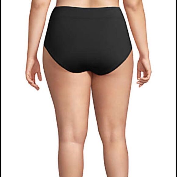New Land’s End tummy control high waist full coverage swim bottoms Black 12 - Picture 5 of 8